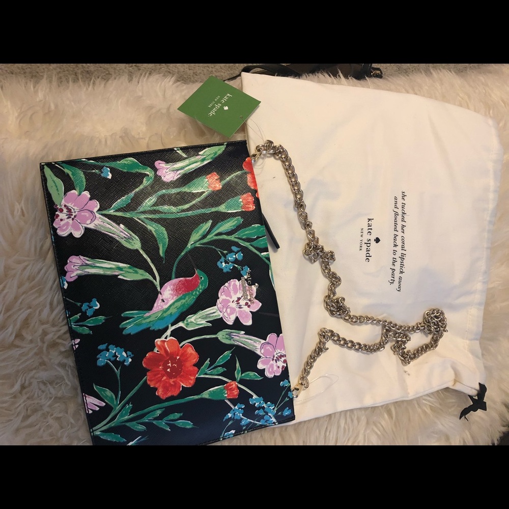 Kate Spade NWT floral chain strap bag - Picture 3 of 5